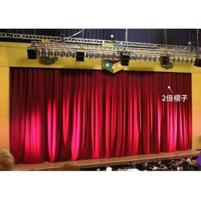 舞臺電動幕布  定做（加厚意大利絨布，軌道，杜亞舞臺專用電機ID100-WF，遙控器）