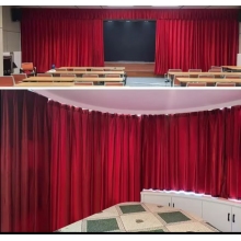 舞臺電動幕布  定做（加厚意大利絨布，軌道，杜亞舞臺專用電機ID100-WF，遙控器）